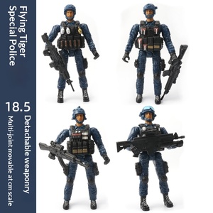 Modèle de <span class=keywords><strong>jouet</strong></span> <span class=keywords><strong>militaire</strong></span> de soldat de grande taille 1:10, forces spéciales de police articulées en plastique de 18,5 cm pour le commerce extérieur - Product Image 5