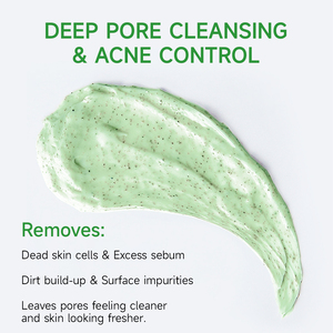 Gommage corporel anti-acné à marque privée au thé vert et zinc PCA, exfoliant, nettoyant les pores et lissant, 3 Gommages Naturels - Product Image 3