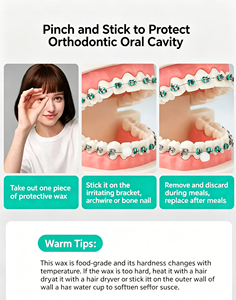 Cera de alivio dental sin cortes con sabor a frutas para puntos de contacto de laboratorio dental, para ortodoncia <span class=keywords><strong>Invisalign</strong></span> - Product Image 2
