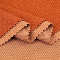 Tela de Punto Elástica de Viscosa y Spandex de 260 g/m², Tejido de Ribs Modal 2x2 de Felpa Suave para Ropa Térmica, Ropa Infantil y Pijamas