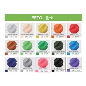 เส้นใยพิมพ์ 3 มิติ PETG ขนาด 1.75 มม. น้ำหนัก 1 กก. สีทึบ ความยาว 320-330 ม. ความหนาแน่น 1.29-1.4 กรัม/ซม. - Product Image 4