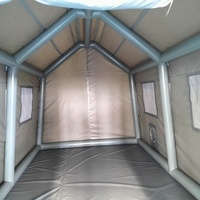 Tente de camping extérieure portable, imperméable, à montage rapide, gonflable, avec rangement, une chambre et un salon, tente BC