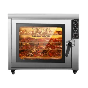 Lò nướng thương mại 120L công suất cao 250 độ lò nướng pizza đối lưu thiết bị nướng bánh