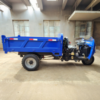 Véhicule agricole tricylindre personnalisé pour chantier, avec moteur diesel haute puissance et benne hydraulique pour le transport et la manutention de marchandises