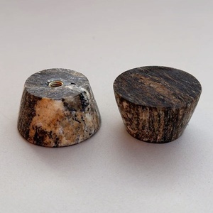 Pegangan Pintu Travertine Alami Gaya Wabi Sabi, Pegangan Kecil Kreatif Mewah untuk Lemari Kamar Tidur, Laci, dan Gantungan Marmer - Product Image 2