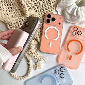 Voor 15/16 Pro Max Ultra-Dunne Matte Magnetische Zuigkracht Business Design Schokbestendig Telefoonhoesje Lens Huid Gevoel Pc Schede - Product Image 3