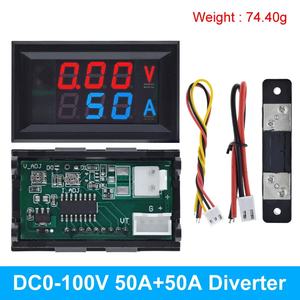 DC 6-120V 50A 100A voltmètre ampèremètre LED ampèremètre voltmètre numérique jauge voltmètre ampèremètre 12V avec Shunt - Product Image 1