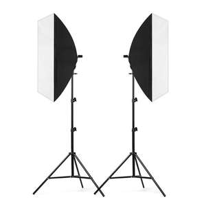 Kit de Iluminación Acrílica <span class=keywords><strong>EMART</strong></span> para Fotografía, Softbox Plegable de 16"x16", Bombilla LED de 150W 3000K-6000K, Control Remoto, Estudio - Product Image 2