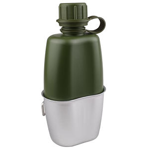 Échantillon gratuit de cantine en acier inoxydable d'origine avec tasse et ceinture en nylon vert pour le camping et la randonnée - Product Image 6