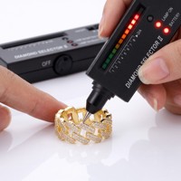 OUGEPHELIPass Diamond Tester VVS1 GRA Moissanite Miami Cuban Link Ring Iced Out Hip Hop Bling925 Silver Gold Plated Ring for Men