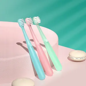 Baby toothbrush Kids toothbrush Silicone children's toothbrush mushroom Flexible handle