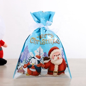 Emballage cadeau de Noël personnalisé sacs à cordon bonbons biscuits sacs d'emballage décoration sacs cadeaux pour offrir des cadeaux - Product Image 6