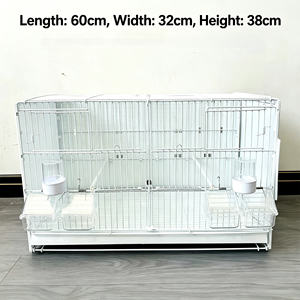 Cage à oiseaux en métal durable, très vendue, pour perroquets, agapornis, canaris, sissins et sérens - Product Image 2