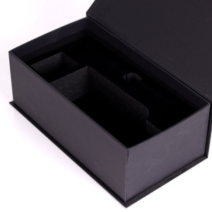 Wholesale Custom Logo Black Magnetic Wig Cardboard Paper Box Gift Premium Wig Luxury Hair Extension Packaging Box