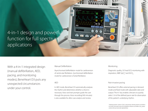 Défibrillateur portable Mindray BeneHeart D3, moniteur 4 en 1, défibrillation intégrée, DEA, dispositif de surveillance du rythme cardiaque, vétérinaire - Product Image 5