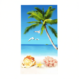 Telo Mare HDJ 70x140cm con Stampa Design Tropicale per Uso Estivo in Spiaggia - Product Image 2