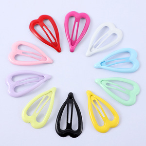 Petite pince à cheveux en métal en forme de cœur creux de 3 cm pour femmes, usage quotidien, pince latérale, accessoire de coiffure DIY - Product Image 1