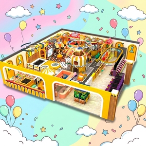 Parco Giochi per Bambini Interno/Esterno con Giostra, Scivolo Rotante, Trampolino e Zone di Gioco Interattive per Tutte le Età - Centro Divertimenti per Famiglie - Product Image 1