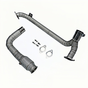 Downpipe di Scarico ad Alto Flusso in Acciaio Inox DEX con Scudo Termico per <span class=keywords><strong>Porsche</strong></span> <span class=keywords><strong>718</strong></span> Boxster/Cayman 2.5T 2016-2023 - Product Image 3