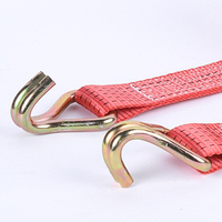 Sangle de fixation automatique rétractable 25 mm 800 kg 3 m avec un crochet, sangle à cliquet, ensemble de sangles de fixation en polyester pour l'exploitation minière