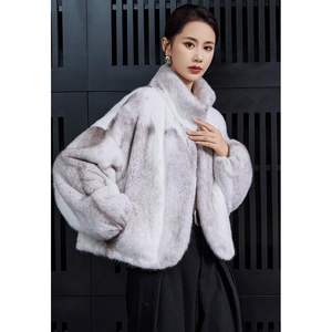 Abrigo de Invierno para Mujer, Imitación Piel de Zorro, Ecológico, Grueso y Suave, con Cuello Alto y Estampado Animal, Prenda Exterior Elegante MASDB - Product Image 5