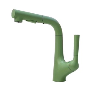 Robinet extractible pour lavabo, eau chaude et froide, universel, anti-éclaboussures, en alliage, monobloc, avec siège de valve de 35 mm - Product Image 5