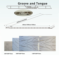 Panneaux muraux PVC effet marbre 1m, 10mm, texture 3D, étanches, modernes, pour cuisine, hôtel, villa - Vente chaude usine