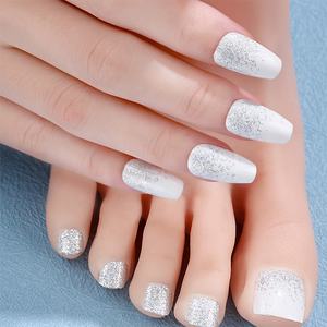 Autocollants à <span class=keywords><strong>prix</strong></span> d'usine OEM vente en gros Design coloré <span class=keywords><strong>Gel</strong></span> vernis à ongles pieds orteils autocollants en aluminium pour orteils beauté des ongles - Product Image 2