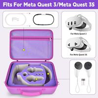 Étui rigide en EVA pour Meta Quest 3/Quest 3S et accessoires, sac de transport de protection personnalisé pour casque VR