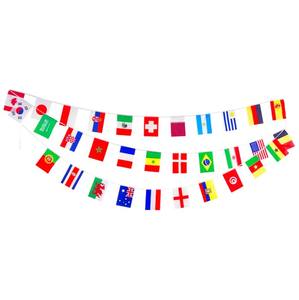 Materiale promozionale in poliestere 14*21 isole <span class=keywords><strong>Solomon</strong></span> string <span class=keywords><strong>flag</strong></span> <span class=keywords><strong>Solomon</strong></span> isole bandiere appese decorate bandiera stamina personalizzate - Product Image 4