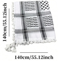 Foulard Keffieh Kufiya Palestine unisexe Shemagh traditionnel Palestine libre avec glands Arafat Hatta foulard style arabe