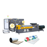 Machine de stratification de revêtement de caoutchouc butyle Non-tissé feuille d'aluminium ligne de Production de ruban de mastic butyle Machine d'extrusion de butyle
