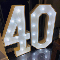 Lettres lumineuses LED personnalisées, lettres géantes de 4 pieds, grands chiffres, lettres lumineuses LED pour mariage, anniversaire, entreprise