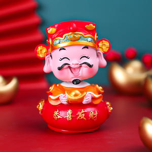 Adornos para el coche con diseño de <span class=keywords><strong>dios</strong></span> de la riqueza y la <span class=keywords><strong>paz</strong></span>, creativos, para enviar a amigos, regalos auspiciosos hechos a mano. - Product Image 2