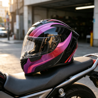 Casque de moto intégral personnalisé certifié ECE en ABS, à libération rapide, léger, unisexe, toutes saisons, directement de l'usine