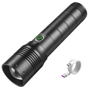 USB Loại-C nhanh chóng phí 26650 không thấm nước <span class=keywords><strong>Torch</strong></span> đa chức năng đèn pin Kính thiên văn <span class=keywords><strong>zoom</strong></span> LED công nghệ ánh sáng có thể sạc lại đèn pin - Product Image 2