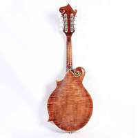 Instruments de musique mandoline de style F faits à la main en bois massif dos en érable flammé d'une seule pièce