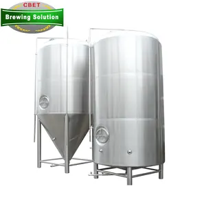 不锈钢500L 1000L 20BBL 30HL发酵罐乙二醇夹套锥形发酵罐，用于工艺啤酒酿造设备
