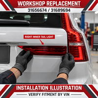 Gruppo Luci Posteriori Destro Interno di Alta Qualità OE 31656674 31689694 per Volvo XC60