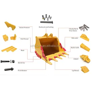 Máquina de construcción de dientes de cubo, piezas de repuesto, forja, diente de cubo estándar