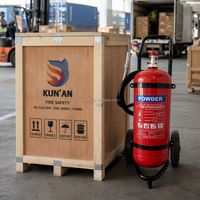 Extincteur à poudre sèche ABCE sur chariot 20kg 35kg 50kg – Équipement industriel mobile de lutte contre l'incendie pour ateliers – Vente en gros usine