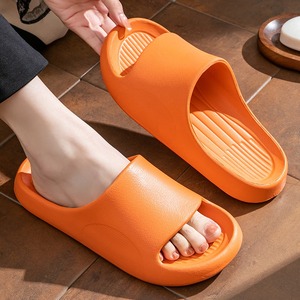 Sandalias de PVC Amarillas con Punta Abierta, Suela Antideslizante de EVA, Pantuflas de Verano para Interiores - Product Image 5