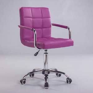 Chaise d'ordinateur pour la maison, chaise de bureau compacte, chaise pivotante réglable avec dossier, chaise pour personnel, tabouret court réglable - Product Image 6