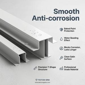 Sistema de Paneles de Yeso, Perfil de Acero Galvanizado, Estructura Ligera de Acero, Montantes Principales para Techo Suspendido - Product Image 1