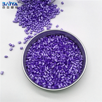 Lot maître en plastique granulés de plastique violet petg colour