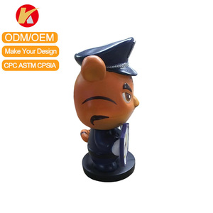 Spielzeugfabrik Maßgefertigte 3D PVC-Harz Anime-Cartoon-Charakter-Form Weiche PVC-Puppe Blind Box Polizei-Tiger-Tier-Spielzeuge - Product Image 2