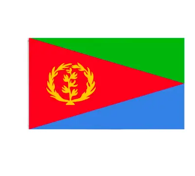 Bandiere e bandiere personalizzate in poliestere 3X5 Ft bandiere nazionali mondiali Eritrea con Grommet in ottone