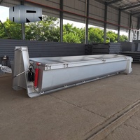 Récipient Roll Off de déchets de construction de galvanisation avec le système de levage hydraulique Nouveau Skip Bin Solid Waste Recycling Hook Lift Bacs