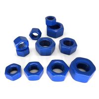 Écrou hexagonal en téflon bleu personnalisable, norme DIN934, acier au carbone, fixation à haute résistance au frottement pour usage automobile