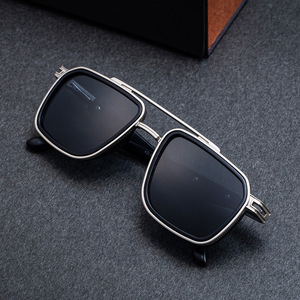 Gafas de Sol Cuadradas para Hombre KSL-98415, Montura Negra de Aleación de Zinc, Protección UV400, Lentes de PC Clase 2 para Exteriores - Product Image 5